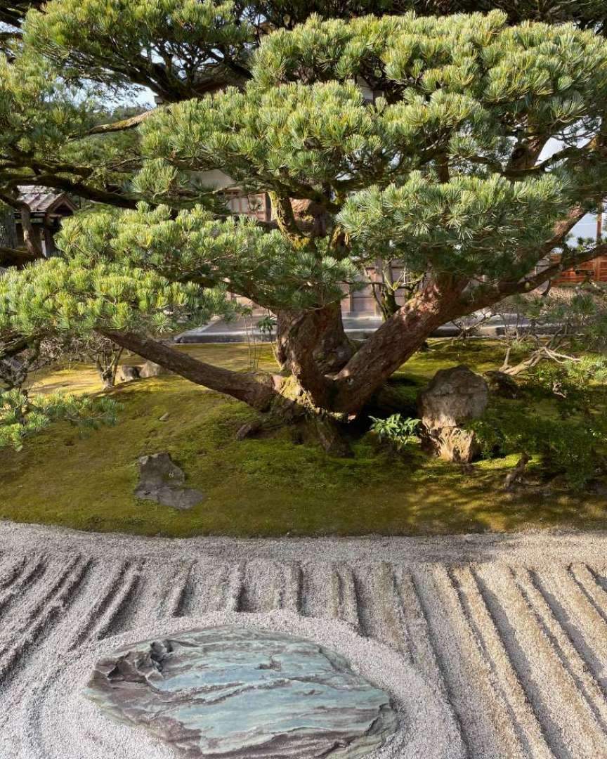 The official name is Tōzan Jishō-ji, and it is one of the sub-temples of Shokoku-ji. The name "Ginkaku-ji" is said to have originated in the Edo period, in contrast to Kinkaku-ji, and thus it came to be referred to as Ginkaku-ji.